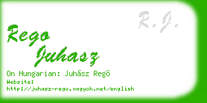 rego juhasz business card